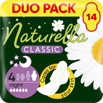 Гігієнічні прокладки Naturella Classic Night (Розмір 4) 14 шт (4015400437932)