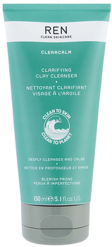 Гель для обличчя Ren Clean Skincare Clearcalm глибокого очищуючий 150 мл (5056264703381)