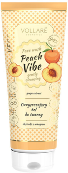 Żel do mycia twarzy Vollare Cosmetics Vegebar peach vibe oczyszczający 150 ml (5902026678445)
