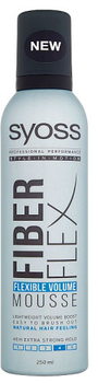 Пінка для волосся Syoss Fiberflex Flex Extra Strong для надання об'єму 250 мл (9000101046878)