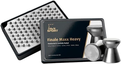 Кулі пневматичні H&N Finale Maxx HW. Кал. 4.49 мм. Вага — 0.53 г 200 шт./пач.
