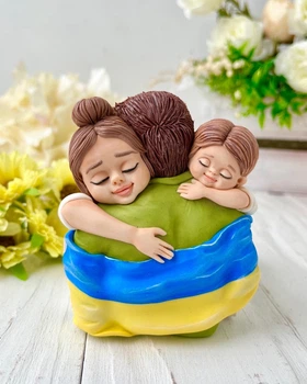 Силіконовий молд Сім'я 2d 9,5см