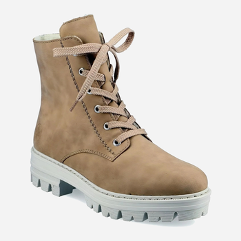 Жіночі зимові черевики високі RIEKER 76141-60 38 Світло-коричневі (4060596300768)