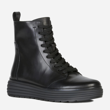 Жіночі зимові черевики високі Geox D16FDA00043C9999 37 Чорні (8050036226440)