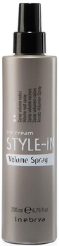 Spray Inebrya Ice Cream Style-In Volume nadający objętość u nasady włosów 200 ml (8033219161493)