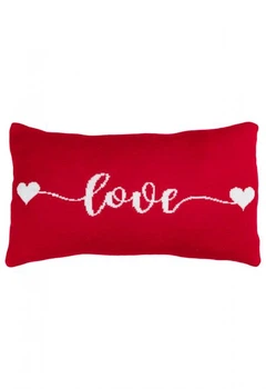 Подушка&nbsp;вязаная&nbsp;LOVE 30х45 см(33027)
