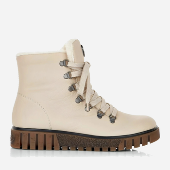 Жіночі зимові черевики високі RIEKER Y3433-60 40 Молочні (4059954140092)