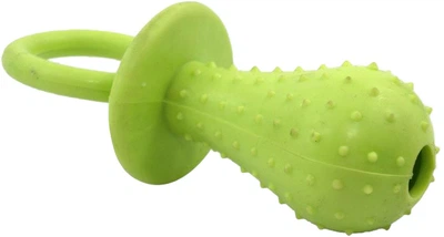 Іграшка для собак Pet Nova Соска з дзвіночком 14 см Жовта (TPR-PACIFIER-YL)