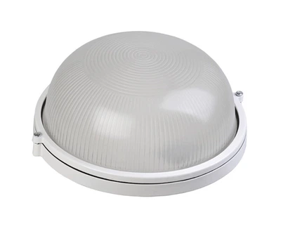 Светильник НПП1101-100W-E27-IP65 круг белый TNSy