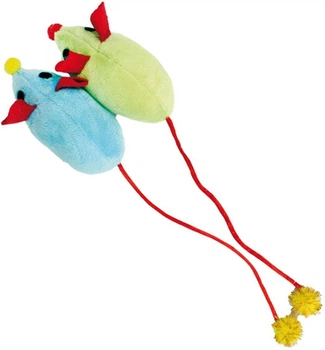 Іграшка для котів Pet Nova Мишки плюшеві 8 х 4 см (CAT-MOUSESET-BL-YL-4)