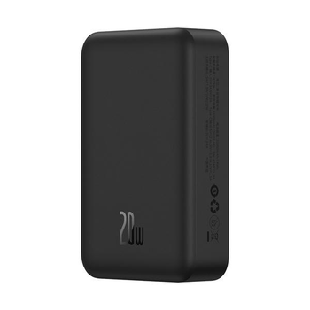 Повербанк з MagSafe 20000mAh 20W Baseus Magnetic Mini Fast Charge Type-C Qi15W чорний (PPCX150001)
