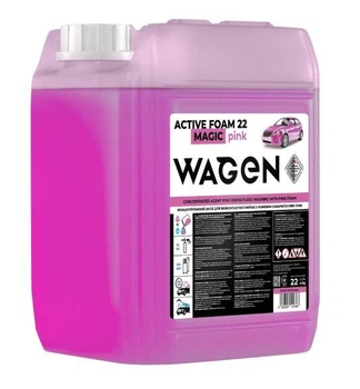 Концентрированное средство для бесконтактной мойки WAGEN "ACTIVE FOAM 22 MAGIC PINK", 22 кг