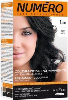 Farba do włosów Numero Permanent Coloring 1 Black 140 ml (8011935081226)