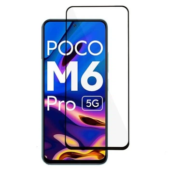 Захисне скло Deexe Full Glue Coverage для Xiaomi Poco M6 Pro 5G / Redmi 12 5G - Black