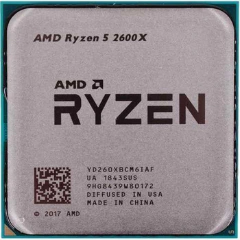 Процессор AMD AM4 Ryzen 5 2600X (3.6GHz 6 Core 12 Thread 16Mb 95W) Refurbished Tray
