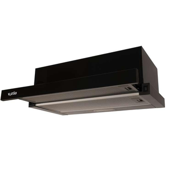 Витяжка VENTOLUX GARDA 60 BK (700) LED 2S