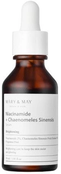 Сироватка Mary & May Niacinamide + Chaenomeles Sinensis Serum з освітлюючим та нормалізуючим ефектом 30 мл (8809670680848)