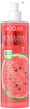 Hydrożel do ciała i twarzy Eveline 99% Natural Watermelon arbuzowy nawilżająco-kojący 400 ml (5903416024392)