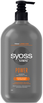 Шампунь Syoss Men Power для нормального волосся для чоловіків 750 мл (9000101681062)