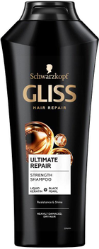 Шампунь Gliss Ultimate Repair Shampoo відновлювальний для сильно пошкодженого та сухого волосся 400 мл (9000100663410)