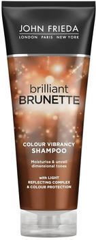 Szampon John Frieda Brilliant Brunette Colour Vibrancy Shampoo ożywiający kolor ciemnych włosów 250 ml (5037156227567)