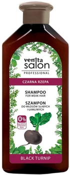 Szampon Venita Salon Professional Shampoo For Week Hair ziołowy do włosów słabych i łamliwych Czarna Rzepa 500 ml (5902101517539)