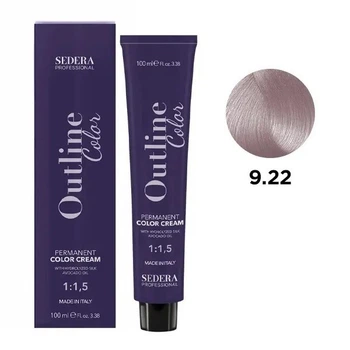 Крем-краска для волос SEDERA OUTLINE COLOR SEDERA Professional 9.22 светлый фиолетовый блондин интенсивный 100 мл