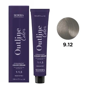 Крем-фарба для волосся SEDERA OUTLINE COLOR SEDERA Professional 9.12 світлий блондин попелясто-фіолетовий 100 мл