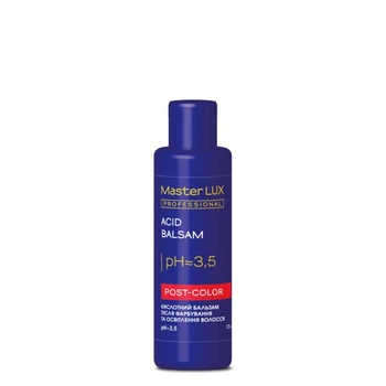 Бальзам кислотный Master LUX professional после окрашивания и осветления волос POST COLOR 100 мл