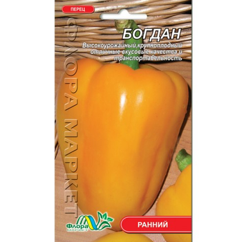 Семена Перец Богдан желтый крупный ранний 0.3 г
