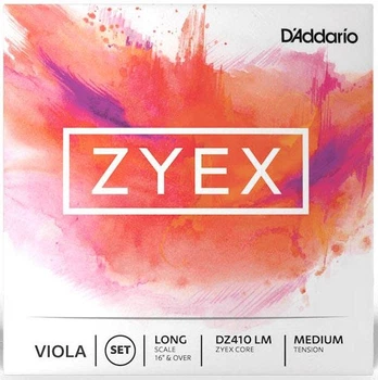 Струны для скрипки D'Addario Zyex Viola String Set (Long Scale, Medium Tension)