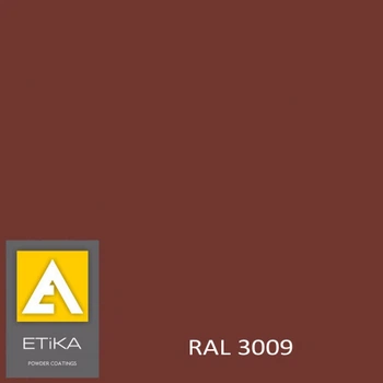 Краска порошковая полиэфирная Etika Tribo Красный оксид RAL 3009 глянцевая