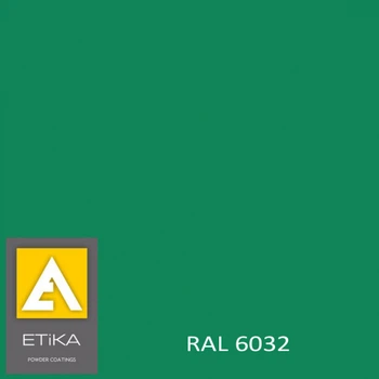 Краска порошковая полиэфирная Etika Tribo Зеленая RAL 6032 глянцевая
