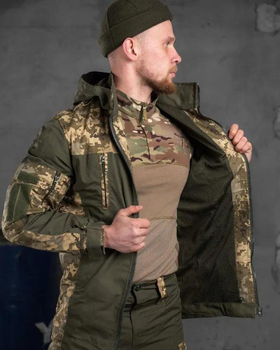 Чоловічий весняний тактичний костюм Гірка S піксель+олива