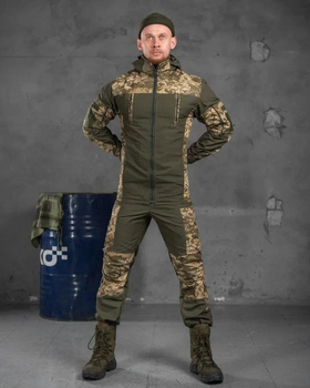 Мужской тактический весенний костюм Горка XXL пиксель+олива