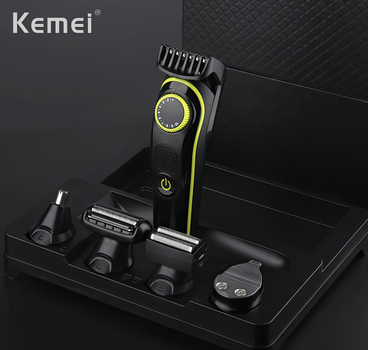 Машинка для бритья аккумуляторная Kemei KM-696 Kit 5in1 машинка для бороды (1010384-Other)