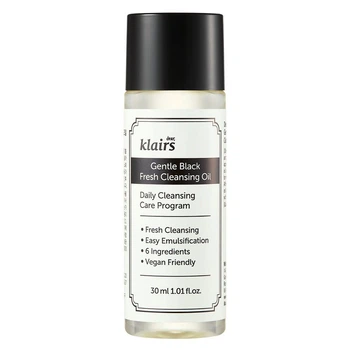 Гидрофильное масло для деликатного очищения Dear, Klairs Gentle Black Fresh Cleansing Oil 30 мл