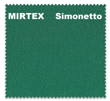 Сукно бильярдное Simonetto 197см зеленое пирамида/пул