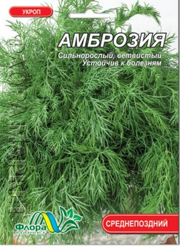 Семена Укроп Амброзия среднепоздний 20 г большой пакет