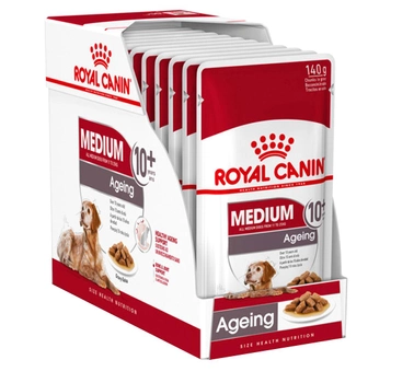 Mokra karma dla psów Royal Canin Medium Ageing 10+ 10 x 140 g (9003579008409)