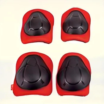 Комплект защиты Hape наколенники и налокотники красный (E1086)