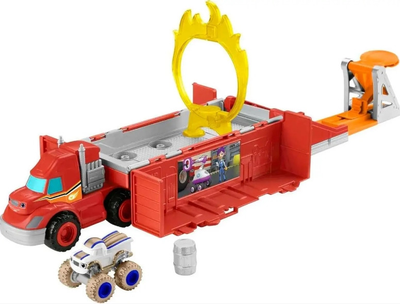 Автовоз-трейлер и трек 2 в 1 Fisher-Price Blaze and Monster Machines Вспышь и чудо-машинки