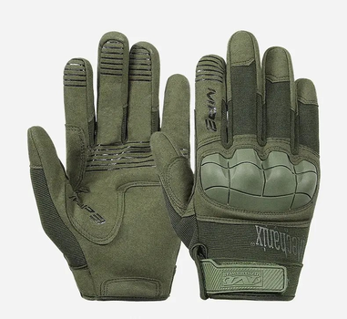 Тактические перчатки Полнопалые M-Pact 3 защитные Mechanix MX-FIT L Green