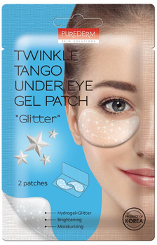 Płatki pod oczy Purederm Twinkle Tango Under Eye Gel Patch przeciwzmarszczkowe z brokatem 2 szt (8809541199004)