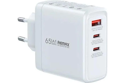 Заряджання Remax RP-U100 65W GaN PD+QC 3xUSB