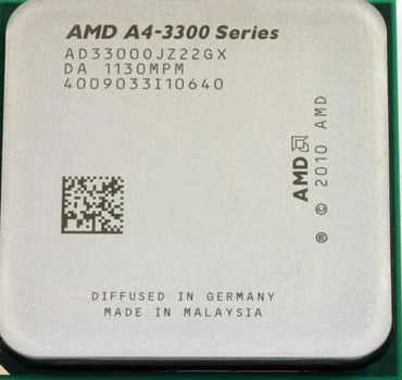 Процессор AMD Liano A4-3300 2.5 GHz 2 ЯДРА sFM1 ( AD3300OJZ22GX ) Б/У