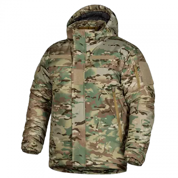 Зимняя мужская куртка Patrol System 3.0 Dewspo RS Мультикам L Kali AI419 съемный утепленный капюшон липучки на рукавах и груди для шевронов и патчей