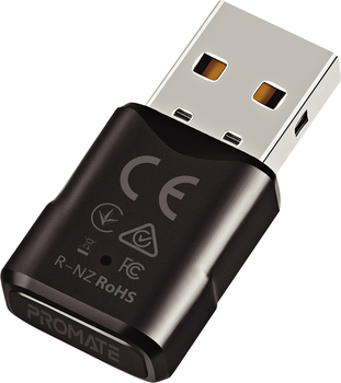 Bluetooth аудіо адаптер Promate BlueLink Black (bluelink.black)