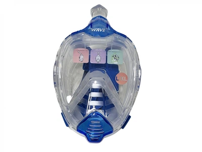 Полнолицевая маска для плавания c противозапотевающим стеклом WAVE Mask Anti Fog Full (L/XL)