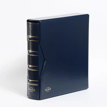 Альбом для монет або банкнот Leuchtturm, NUMIS, c футляром, без листів, синій